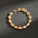 Hip Hop Unisex Bracelet Niche Versatile Punk Geometric Hand Jewelry Coffee Bean Chain Buckle Accessories_ipsvogv.com