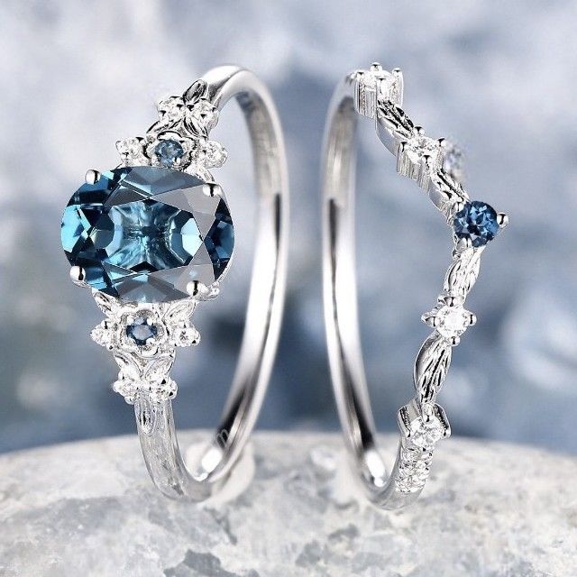 Sanjie High-end Fashion Set With Inlaid Synthetic Alexandrite Ring_ipsvogv.com