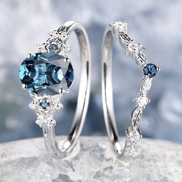 Sanjie High-end Fashion Set With Inlaid Synthetic Alexandrite Ring_ipsvogv.com