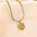 Titanium Steel Non Fading Necklace, Female Personality Clover Lucky Grass Pendant, Collarbone Chain, Simple And_ipsvogv.com