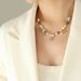 French Style Multiple Materials Splicing Heavy Work To Create Natural Stone Freshwater Pearl Necklace Necklace Clavicle Chain For Girls_ipsvogv.com