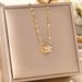 Korean Style Minimalist Titanium Steel Small Waist Necklace, Female Internet Celebrity Diamond Inlaid Pendant,_ipsvogv.com