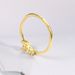 Popular simple ring necklace jewelry set zircon micro inlaid real gold plated_ipsvogv.com