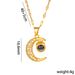 Temperament, Internet Celebrity, Trendy Collarbone Chain, Creative Moon Projection Pendant, Titanium Steel Necklace,_ipsvogv.com