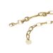 Trendy diamond studded geometric gold double layer color preserving snake bone chain Copper plated real gold K necklace for women_ipsvogv.com