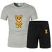Summer Luxury Set Men's Short Sleeve Suit Fashion Casual Shorts Tracksuit Clothes for Mens T-shirt + Shorts 2-piece Set_ipsvogv.com