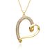 Copper Plated Gold Micro Inlaid Zircon Light Luxury Cold Style Niche Love Heart Pendant Necklace_ipsvogv.com