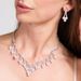 Exaggerated Crystal Rhinestone Collarbone Chain Pearl Necklace Jewelry High-end Versatile Female Light Luxury Choker_ipsvogv.com