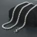 2023 Stainless Square Pearl Titanium Steel Lock Bone Single Necklace Men's Matching Chain_ipsvogv.com