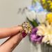 French Medieval Style, Niche Design, Irregular Rock Sugar, Yellow Diamond, Round Beads, High-end Feel, Hollowed Out Oval_ipsvogv.com