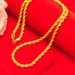 Vietnam Sand Couple Necklace 2/3/4/5mm Fried Dough Twists Gold Plated Twisted Rope Chain Men's And Women's Necklaces_ipsvogv.com