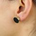Women's Jewelry Round Black Zircon Earrings Hip Hop Fashion Trend Earrings_ipsvogv.com