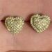 Cao Shi's new fashion ol micro inlaid zircon love women's Earrings wedding anniversary gift_ipsvogv.com