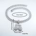 Men’s Jewelry Set Fashion Full Diamond Boxing Gloves Alloy Pendant Chain Trendy Personality Men's Cuban Chain Necklace Jewelry_ipsvogv.com