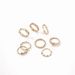 New Hollow Knot Joint Minimalist Letters Inlaid With Diamond Heart 8-piece Set Of Ring Rings_ipsvogv.com