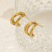 Unisex Geometric Earrings For Women High End Small Accessories Niche Stainless Steel Earrings Hot Selling_ipsvogv.com
