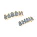 Hip Hop Jewelry Blue Zircon Micro Inlaid Zircon Gold Braces Hip Hop Halloween Costume Personalized Braces_ipsvogv.com