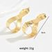 Simple fashionable OL geometric alloy for women with a high-end feel. Earrings wrapped around niche designs and_ipsvogv.com