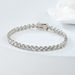 Trendy Heart-Shaped Bracelet Single Row Full Zircon Tennis Chain Hip-Hop Accessory_ipsvogv.com