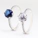 Women's Jewelry Crown Ring Ring White Copper Plated Silver Shining Crown Hollow Pair Ring Female Fashion_ipsvogv.com