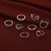 Hot Selling Accessory, Cat Hollow Heart Ring, Personalized Open Arrow, 8-piece Set For Women_ipsvogv.com