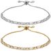 Women's Jewelry Zircon Bracelet Square Diamond Round Diamond Adjustable Pull Out Bracelet Jewelry Accessories_ipsvogv.com
