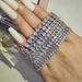 Popular Tennis Women's Zircon Plated Real Gold Hand Jewelry Full Of Dia Bracelet S5650_ipsvogv.com