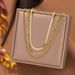 Titanium Steel Figaro Triple Chain Fashion Light Luxury Colorless Accessories Necklace For Women_ipsvogv.com