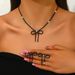 Women’s Jewelry Set Fashion Super Flash Claw Chain Full Diamond Bow Necklace Exaggerated Accessories Female Trendy Banquet Bridal Jewelry_ipsvogv.com