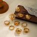 Women’s Jewelry Set Fashion Personality Gold Light Luxury Irregular Geometric Ring Love Zircon Ring Creative Thread Ring_ipsvogv.com