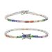 Women's Jewelry 3mm Color Zircon Tennis Chain Bracelet Tennis Chain Bracelet_ipsvogv.com