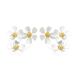 Fashion OL High End Simple Flower Earrings Personality Plum Blossom Acrylic Design Niche Earrings Ladies Earrings_ipsvogv.com