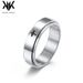 Men's Jewelry Simple Cross Rotatable Decompression Stainless Steel Ring To Relieve Anxiety Titanium Steel Hand Jewelry_ipsvogv.com