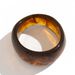 Exaggerated Instagram Style Irregular Resin Wide With Personalized Design Sense, Geometric Blending Coffee Colored_ipsvogv.com