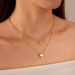 Women's Jewelry Fashion Stainless Steel Necklace Niche Design Love Titanium Steel Double Clavicle Chain_ipsvogv.com