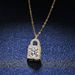 Women's Jewelry 925 Sterling Silver Pendant 1 Carat Moissanite Diamond Necklace Female K Yellow Key Heart Lock Necklace New Silver Pendant Lock_ipsvogv.com