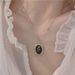A Niche Design With A Mirrored Rose Necklace, Sweater Versatile Temperament, Titanium Steel Neck Chain, Long Jewelry For_ipsvogv.com