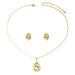 Ins Simplified Japanese and Korean Style Women's Earrings, Necklace, Jewelry Personalized Pearl Set, Drip Oil Design,_ipsvogv.com