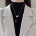Body 【 Full Titanium Steel 】 Small Waist Female Niche Design Minimalist Pendant With Short Collarbone Chain, Korean 【 】 Chain,_ipsvogv.com
