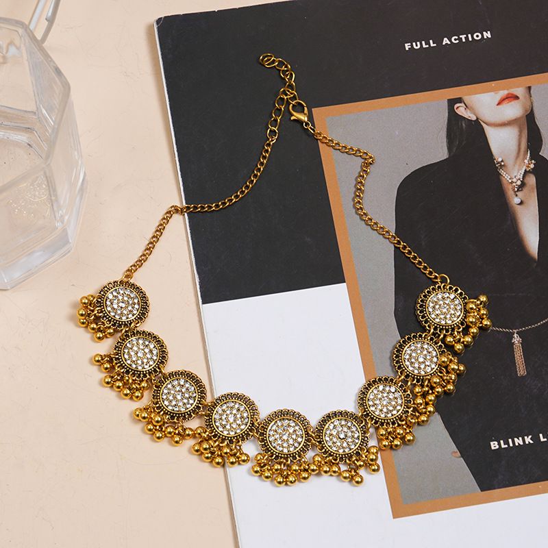 S005 Fashion Personality Ethnic Style Ancient Gold Men's Universal Bracelet Necklace Jewelry Women_ipsvogv.com