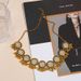 S005 Fashion Personality Ethnic Style Ancient Gold Men's Universal Bracelet Necklace Jewelry Women_ipsvogv.com