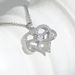 Infinity Symbol 8-character Peach Heart Sweater Chain, New Niche High-end Bow Love Necklace_ipsvogv.com