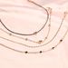 Fashionable New Black Turquoise Peach Heart Ball Bracelet Set Of Four_ipsvogv.com