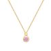 【 】 Pink Bazi Water Drop Light Luxury Charm Gorgeous Full Diamond Necklace Women's Versatile Clavicle Chain Titanium_ipsvogv.com