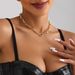 Cold Wind 0 Character Chain Hollow Simple Neck Chain Female Hip Hop OT Buckle Niche Necklace_ipsvogv.com