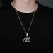 Men And Women's Jewelry Customizable Alphabet Pendant Necklace - Trendy Hip Hop Style Letter Charm With 14K Gold Plated Chain Can Be DIY Phrase_ipsvogv.com