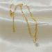 Wind Gold Plated Star Pearl Tassel Pendant Cross Chain Stainless Steel Necklace Women's Fashion Accessories_ipsvogv.com