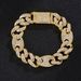 Spring Cuban chain fashion trend design hip hop necklace 15mm zinc alloy rhinestone necklace jewelry_ipsvogv.com