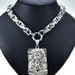 Men Women The "Chinese LONG" Pendant 10mm Pitch Chain Stainless Steel Necklace_ipsvogv.com