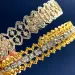 Italy Hollow Clover Designer Bangle Bracelet For Women Sier Bling Lace Sparkling Dia Gold Plated Retro Vintage C_ipsvogv.com